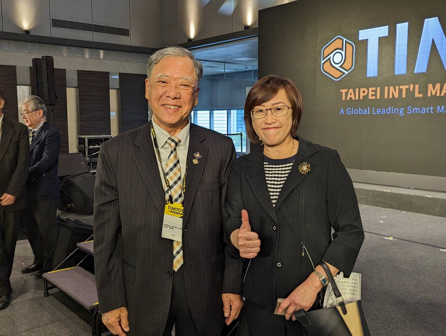 1140303 本會理事長王清水先生應邀出席由外貿協會與機械公會共同主辦的台北國際工具展開幕典禮，現場冠蓋雲集