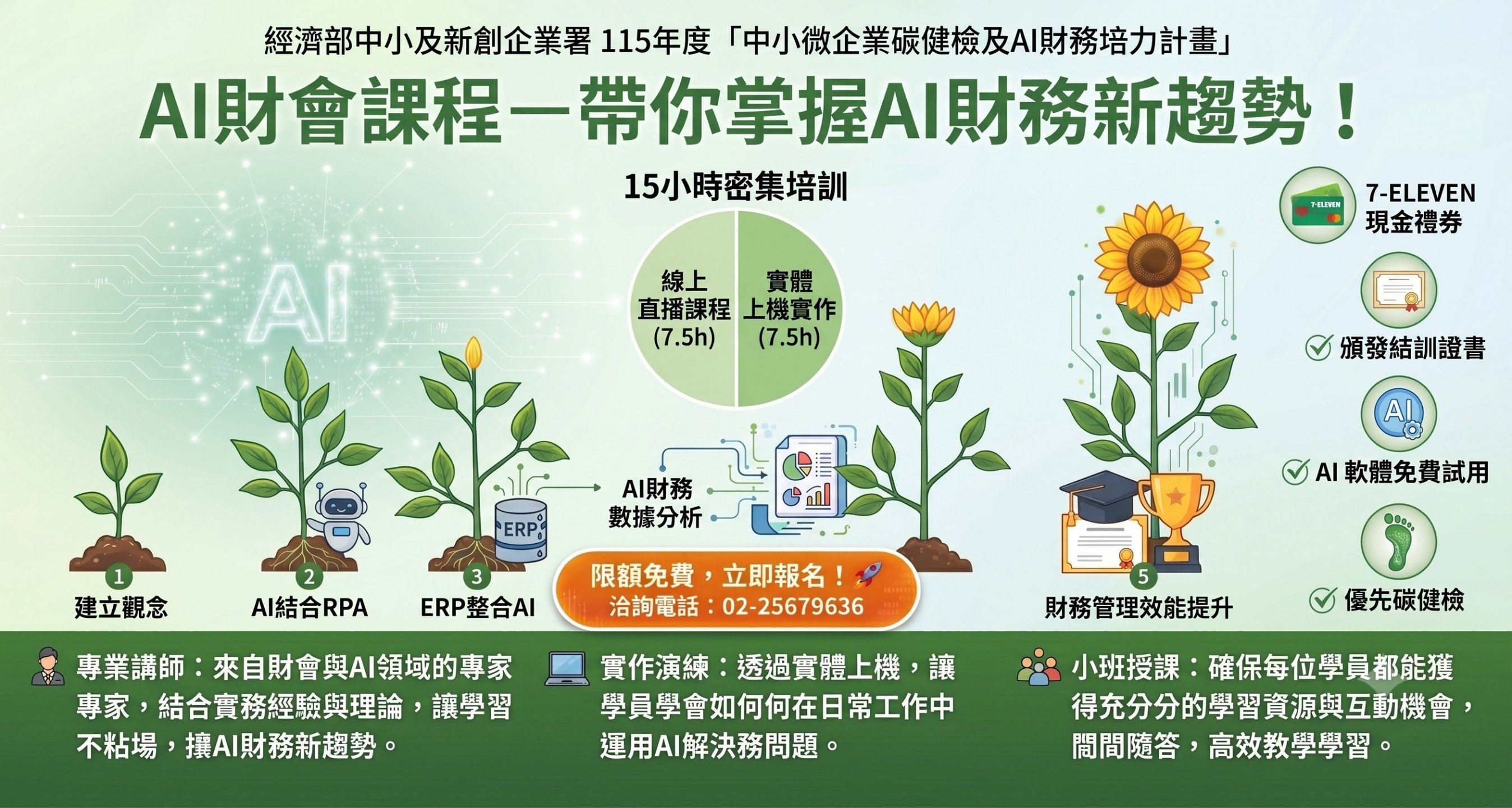 【限額免費】115年度 AI 財會課程－帶你掌握 AI 財務新趨勢！
